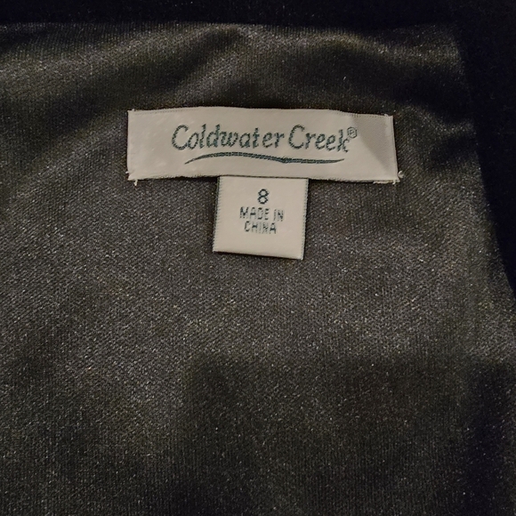 Coldwater Creek Embroidered Black Velvet Bolero Jacket Size 8. 011050426 - Picture 8 of 12